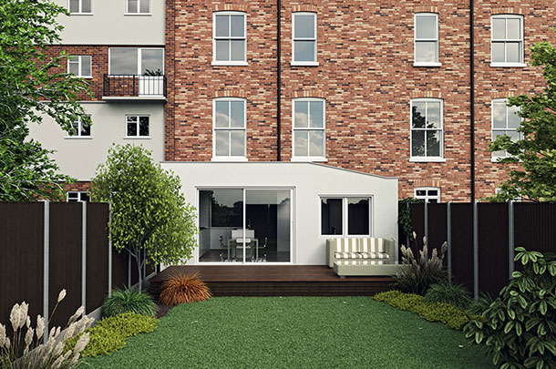 3D Render For Small Garden Annex