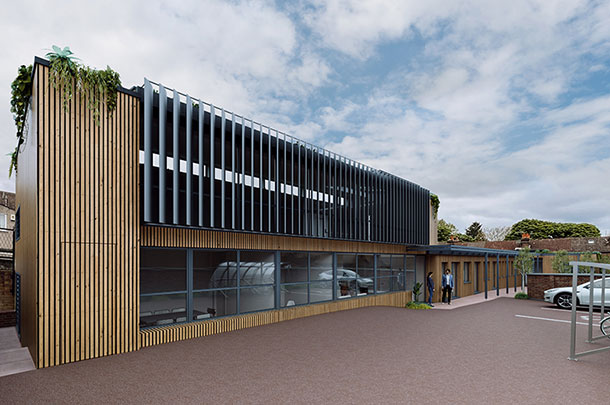 Photomatch Render For Industrial Office Conversion