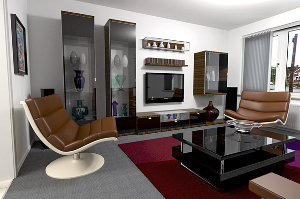 Visualisation for living room makeover